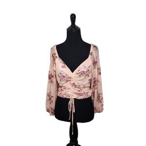 Floral Printed Long Sleeve Preppy Cottagecore Fairy Preppy Sexy